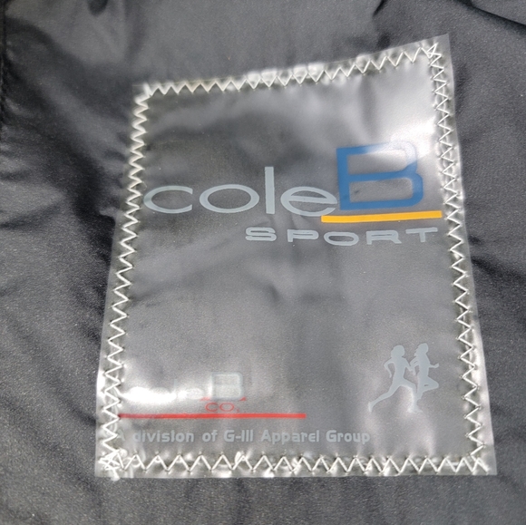 Cole B sport winter down quilted puffer jacket w/rabbit fur hood - Picture 9 of 14